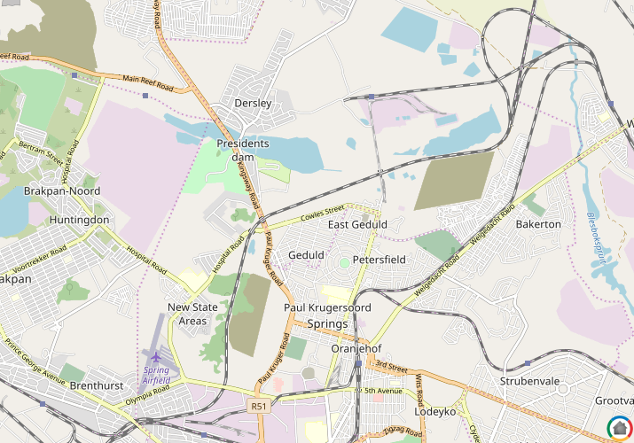 Map location of Rowhill